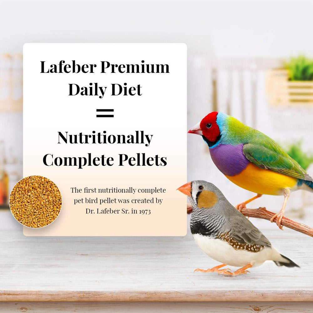 Lafeber Premium Daily Diet Pellets Pet Bird Food, Made with Non-Gmo and Human-Grade Ingredients, for Finches, 5 Lb Animals & Pet Supplies > Pet Supplies > Bird Supplies > Bird Food Lafeber Company   