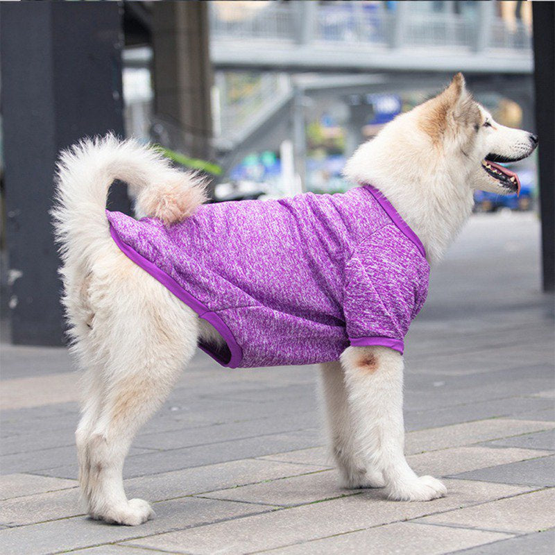 Cute Warm Dog Clothes, Classic Pet Swearshirt for Dogs Girls Boys, Four Legged Short Sleeves round Neck Dog Shirts Sweater Coat Pullover Apparel Outfit for All Season, Suitable for Large Dogs, 3XL-9XL Animals & Pet Supplies > Pet Supplies > Dog Supplies > Dog Apparel Zupora 4XL Purple 