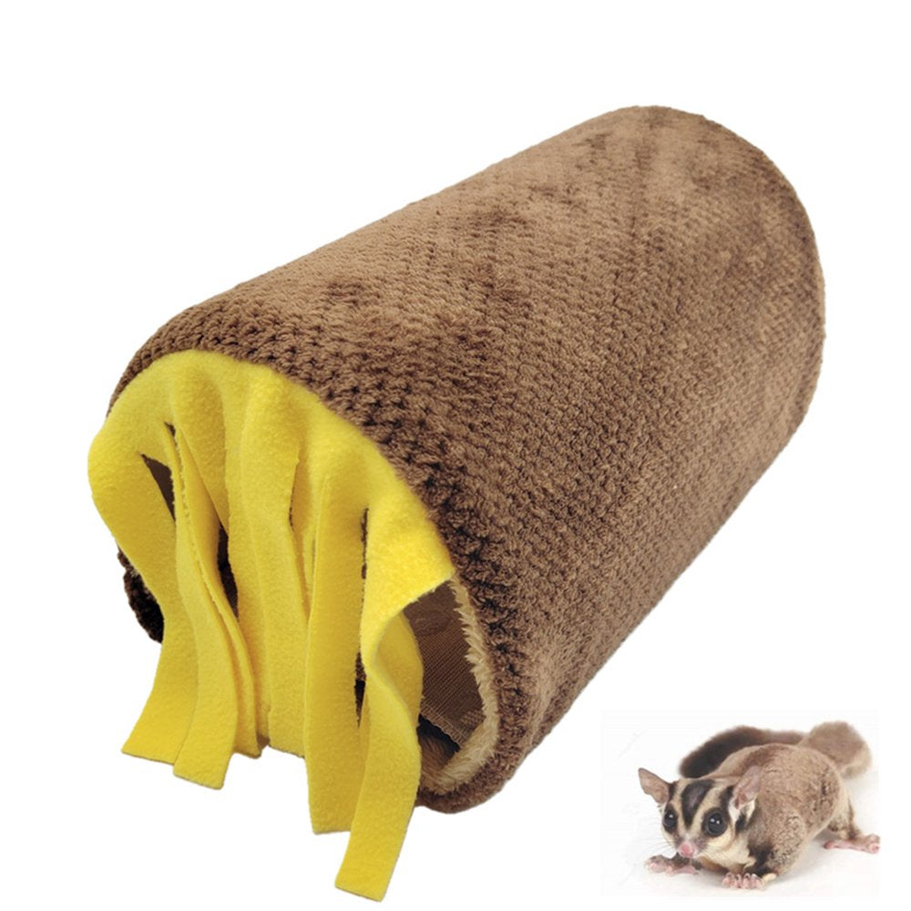 Guinea Pig Hideout Cave with Curtain and Swing with Curtain, Hamster Hideaway Tunnel, Small Animals Cage Accessories Sleeping Habitats Animals & Pet Supplies > Pet Supplies > Small Animal Supplies > Small Animal Habitats & Cages Eyourlife   