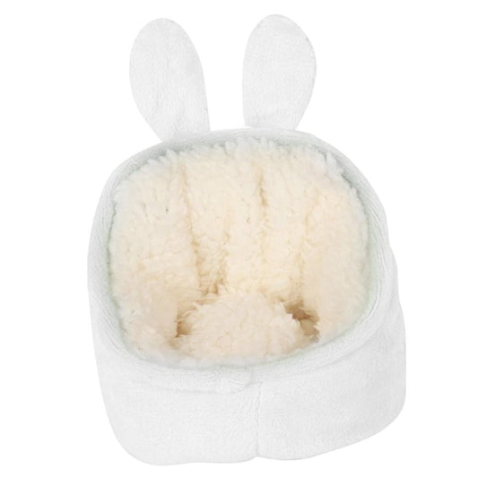 Small Animals Guinea Mini Bed Warm Hamster House Bedding Basket Cloth Cozy Accessories Sleeping Bag for Bunny Outdoor Squirrel Rabbit , White Animals & Pet Supplies > Pet Supplies > Small Animal Supplies > Small Animal Bedding perfeclan White  