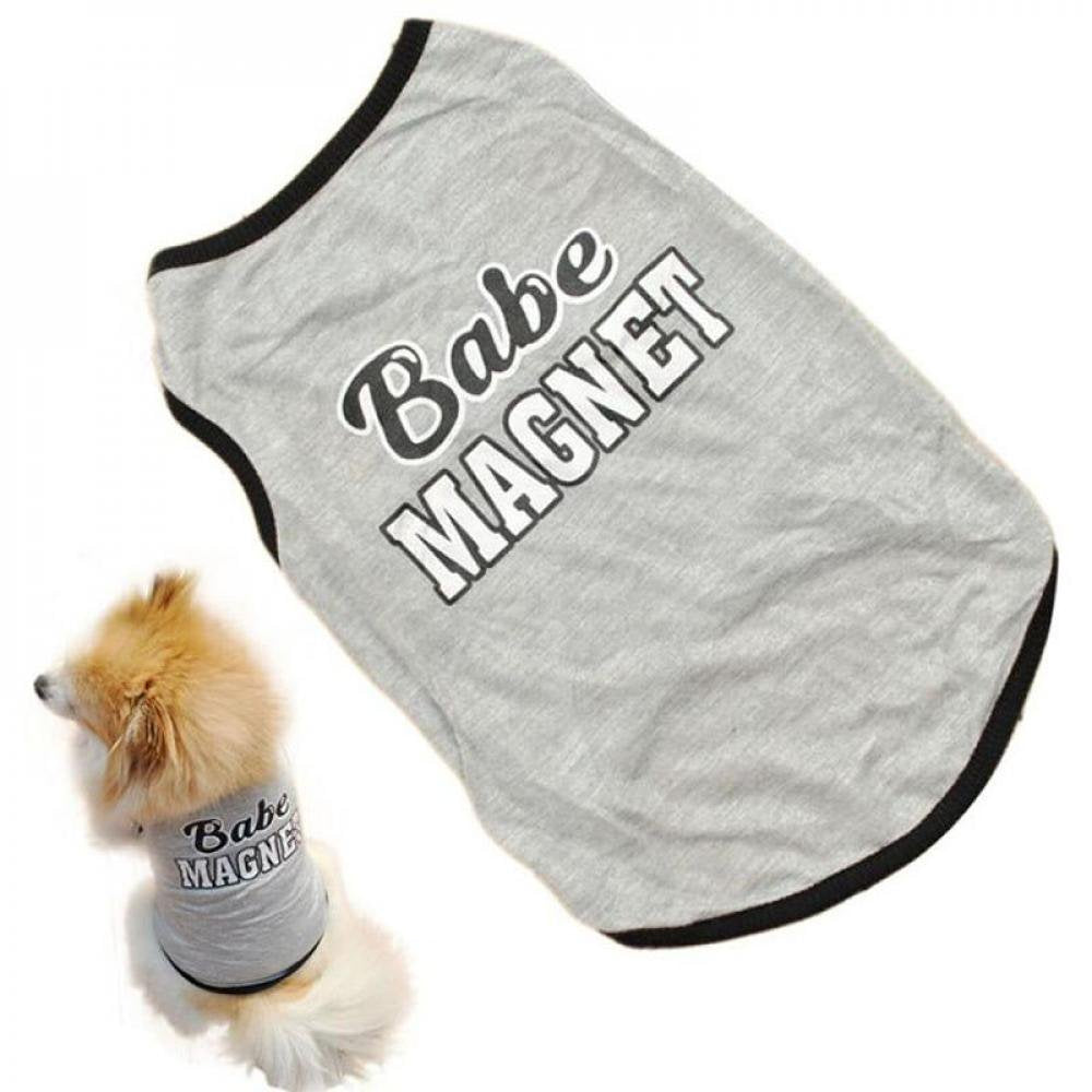 Promotion Clearance!Summer Pets Puppy Small Dog Cat Pet Clothes Tank Vest T Shirt Apparel Costumes Animals & Pet Supplies > Pet Supplies > Dog Supplies > Dog Apparel EleaEleanor M Gray 