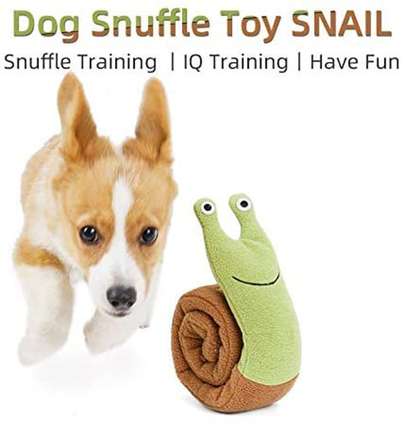 Fastsun Treat Dispensing Dog Toys Dog Rope Toy Squeaky Puzzle Enrichment Snuffle Toys Dog Treat Toys for All Dogs Tough Chew Teething Soft Puppy Toy (Snail) Animals & Pet Supplies > Pet Supplies > Dog Supplies > Dog Toys FastSun   