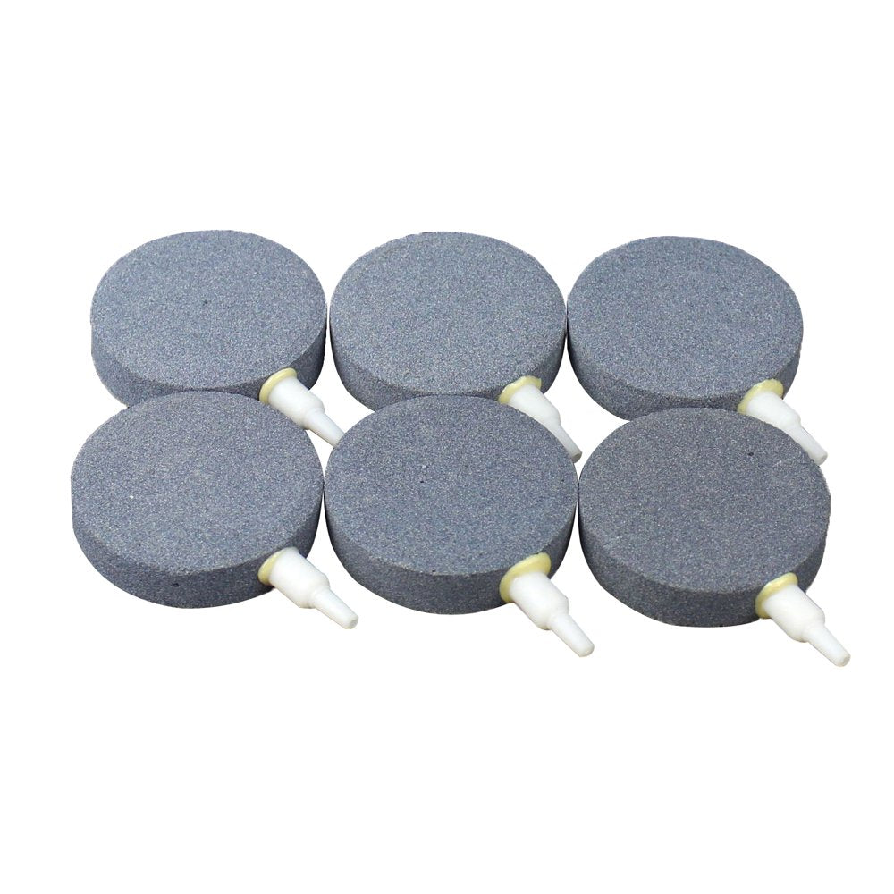 Aquaneat 6 Pcs Air Bubble Stone Aquarium 2-3/8" Disc Fish Tank Stone Animals & Pet Supplies > Pet Supplies > Fish Supplies > Aquarium & Pond Tubing AquaNeat 6  