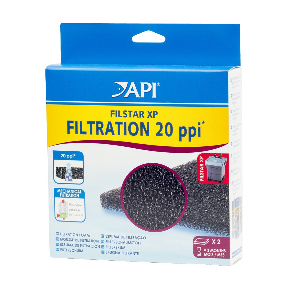 API Filstar XP Filtration Foam, Aquarium Canister Filter Filtration Pads, 2-Count Animals & Pet Supplies > Pet Supplies > Fish Supplies > Aquarium Filters Mars Fishcare   