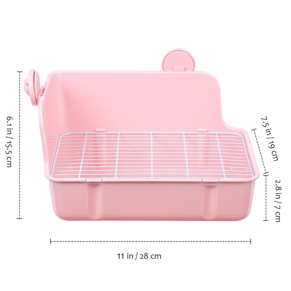 OUNONA Small Pets Rabbit Toilet Square Bed Pan Potty Trainer Bedding Litter Box for Small Animals Cleaning Supplies Animals & Pet Supplies > Pet Supplies > Small Animal Supplies > Small Animal Bedding OUNONA   