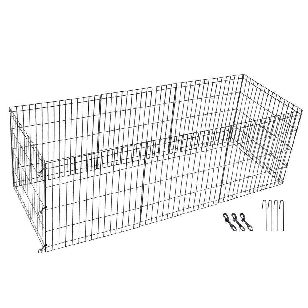 Homgarden 24-Inch Height Pet Playpen 8 Folding Panel Exercise Dog Fence Indoor Outdoor Animals & Pet Supplies > Pet Supplies > Dog Supplies > Dog Kennels & Runs HomGarden   