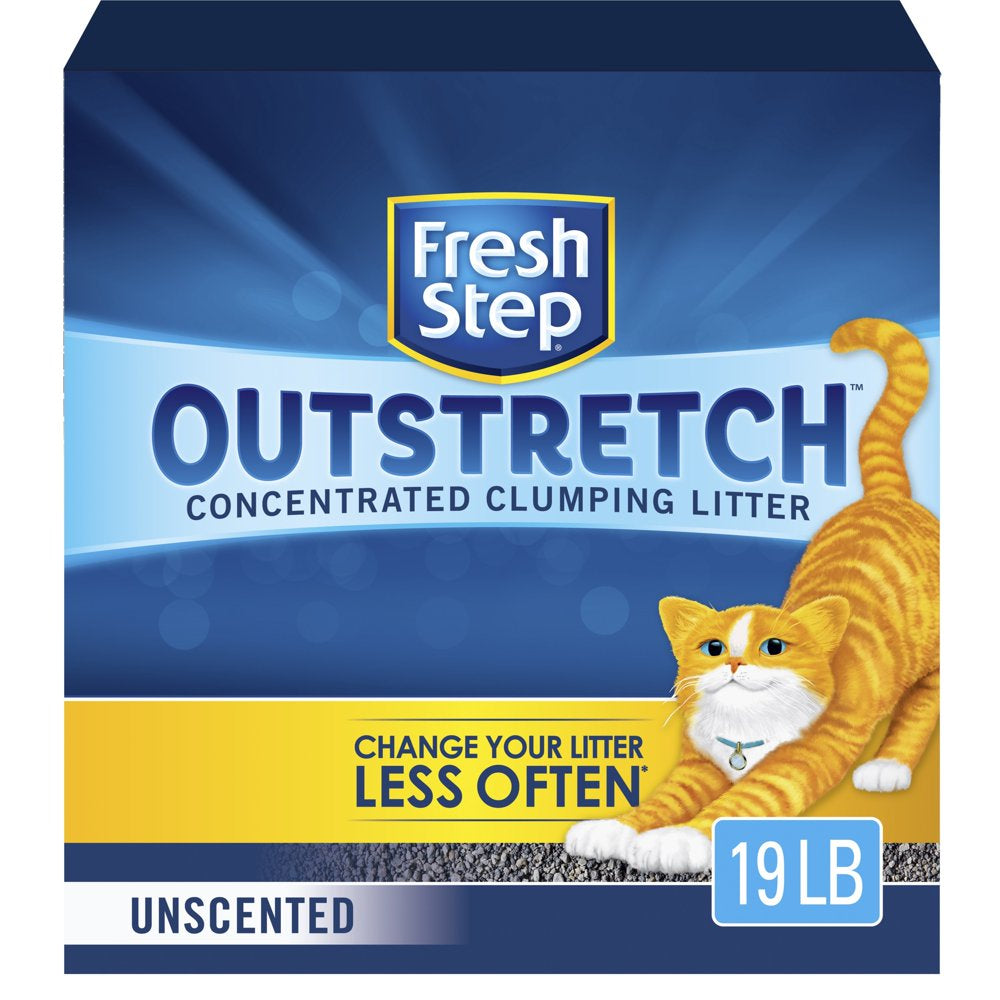 Fresh Step Outstretch Long Lasting Concentrated Clumping Cat Litter, Unscented, 19 Lbs Animals & Pet Supplies > Pet Supplies > Cat Supplies > Cat Litter The Clorox Company   