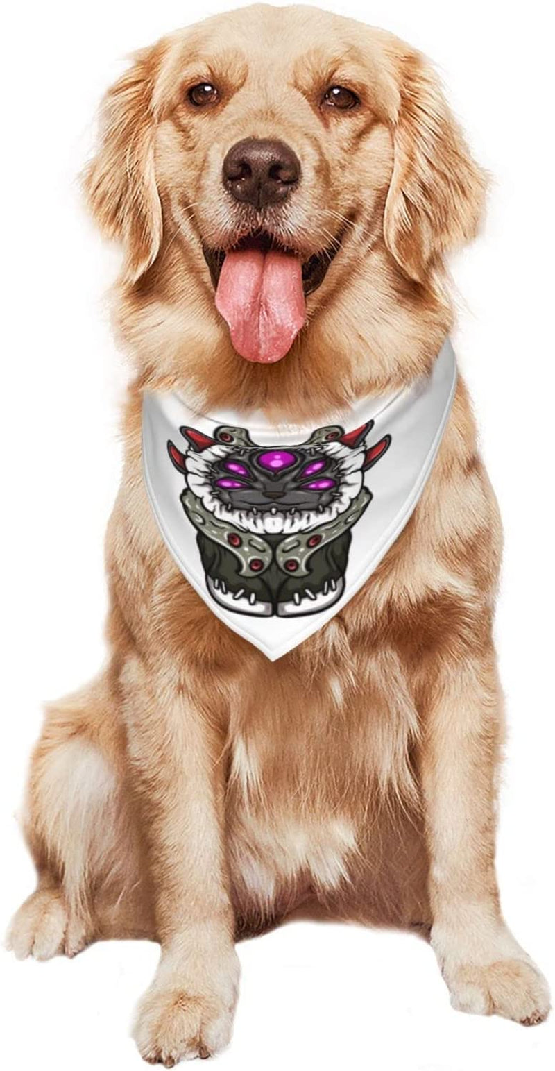 Chibi Monster Pet Dog and Cat Decorative Triangle Scarf,Dog Bandana,Breathable and Stain Resistant. Animals & Pet Supplies > Pet Supplies > Dog Supplies > Dog Apparel ZALTAS   