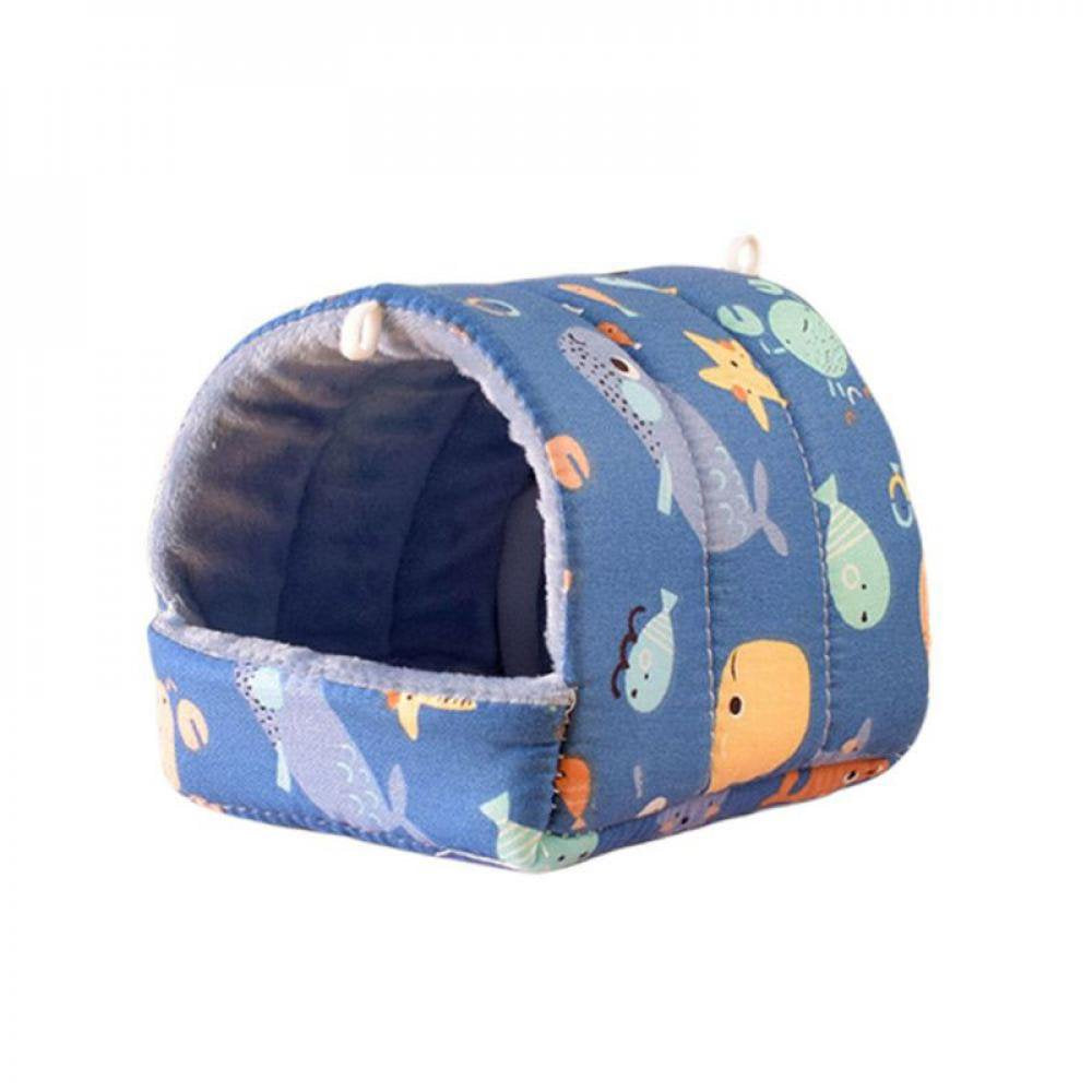 Clearance Hamster House Guinea Pig Hamster Cotton Bed House Small Animal Nest Warm Small Pet Accessories for Rodent Guinea Pig Hedgehog Animals & Pet Supplies > Pet Supplies > Small Animal Supplies > Small Animal Bedding Praeter M C 