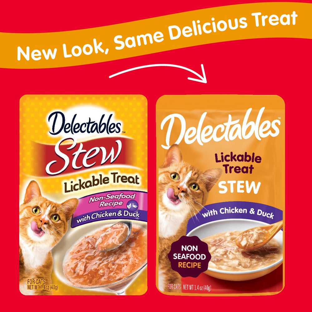 Delectables Stew Non-Seafood Chicken & Duck Lickable Wet Cat Treat 1.4Oz, 12 Pack Animals & Pet Supplies > Pet Supplies > Cat Supplies > Cat Treats Hartz Mountain Corp.   