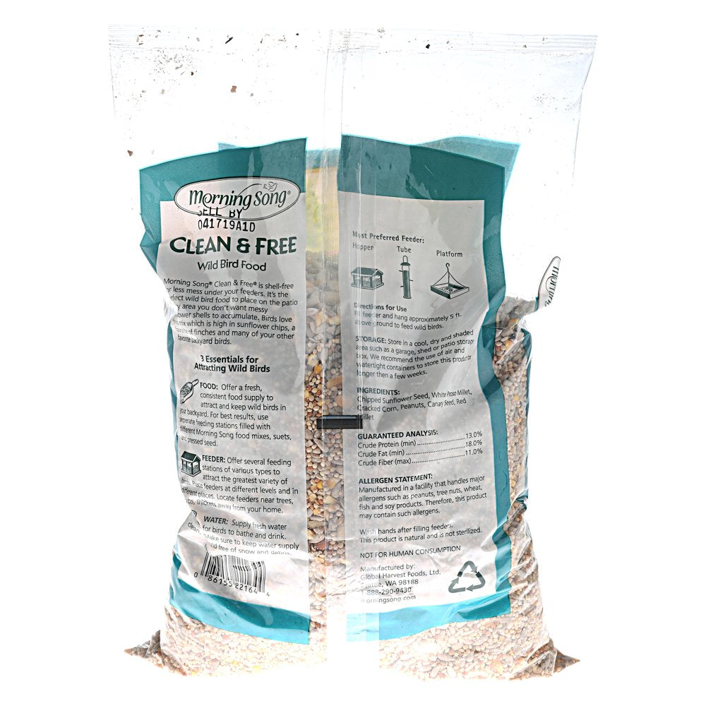 Morning Song Clean and Free Wild Bird Food, 5 Lbs. Animals & Pet Supplies > Pet Supplies > Bird Supplies > Bird Food Global Harvest Foods   