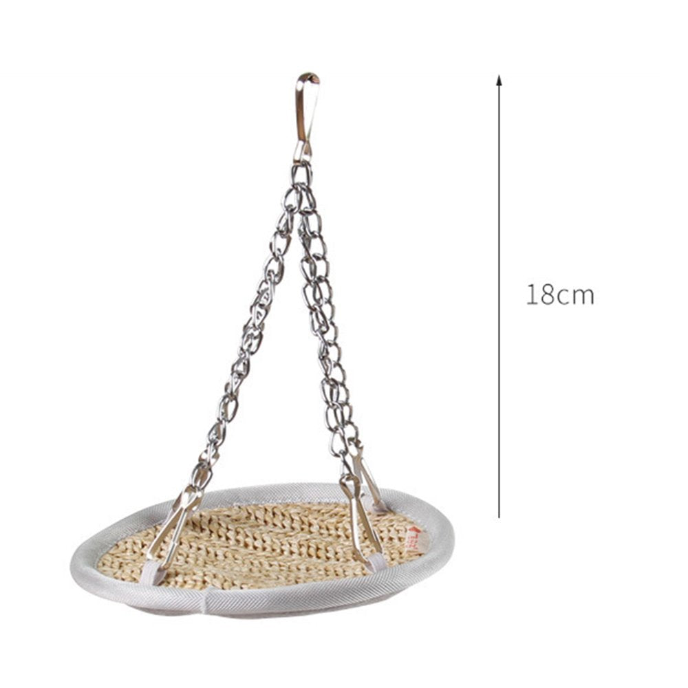 SPRING PARK Hanging Bed for Small Animals, Straw Woven Warm Hammock Nest, Critter Cage Accessories Bedding for Hamster Hedgehog Gerbil Rat Animals & Pet Supplies > Pet Supplies > Small Animal Supplies > Small Animal Bedding SPRING PARK   