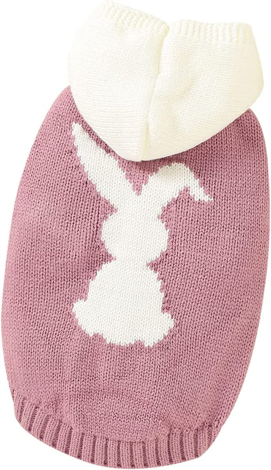 Warm Pet Sweater for Small Dogs Cute Knitted Classic Cat Sweater Dog Hooded Clothes Coat for Girls Dog (S,Pink) Animals & Pet Supplies > Pet Supplies > Dog Supplies > Dog Apparel 1strunandup Pink Small 