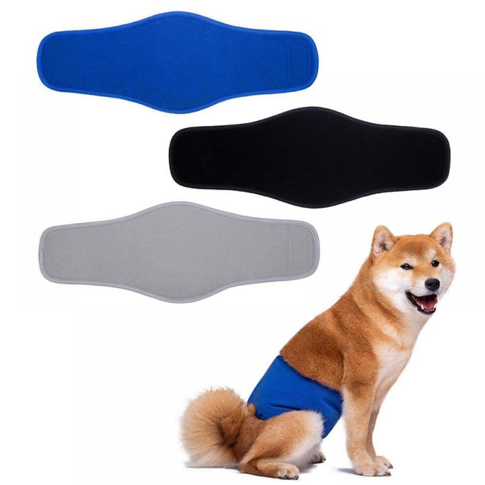 Washable Male Dog Diapers(Pack of 3), Premium Reusable Belly Bands for Male Dogs, Durable Male Dog Belly Wrap, Comfy Doggie Diapers Animals & Pet Supplies > Pet Supplies > Dog Supplies > Dog Diaper Pads & Liners Ailytec   