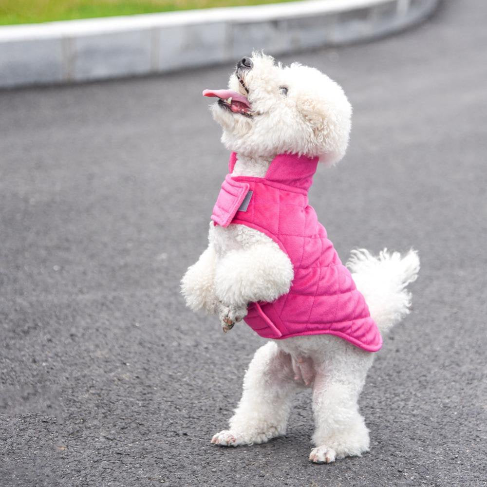 Summark Comfort Fit Dog Clothes Warm Dog Coat Windproof Reversible New Soft Padded Style Dog Vest Apparel for Cold Weather Dog Jacket for Small -Large Dogs Animals & Pet Supplies > Pet Supplies > Dog Supplies > Dog Apparel Sunmark   