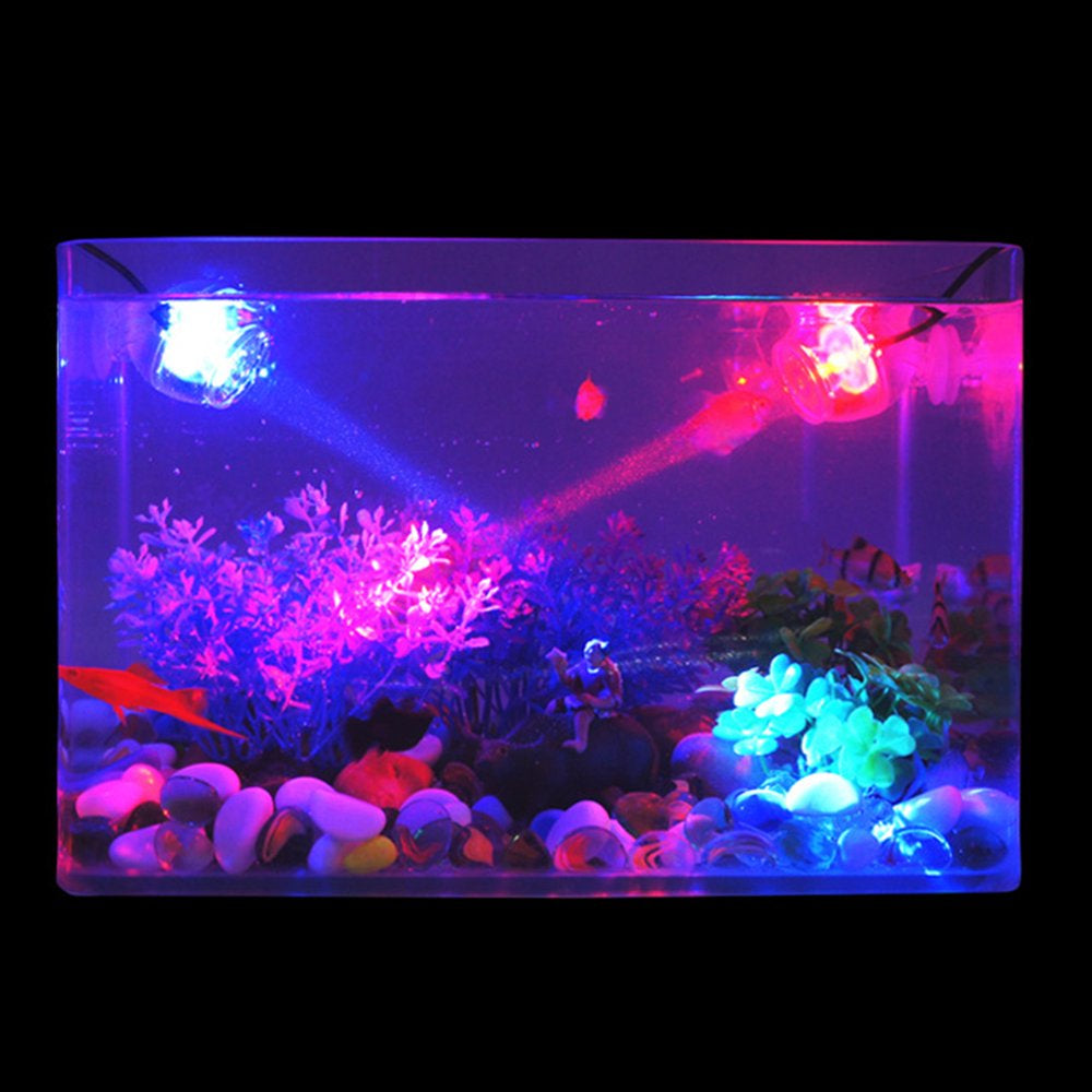 HEVIRGO Colorful LED Aquarium Spot Lamp Diving Spotlight Fish Tank Illuminated Lights Decor Animals & Pet Supplies > Pet Supplies > Fish Supplies > Aquarium Lighting HEVIRGO   