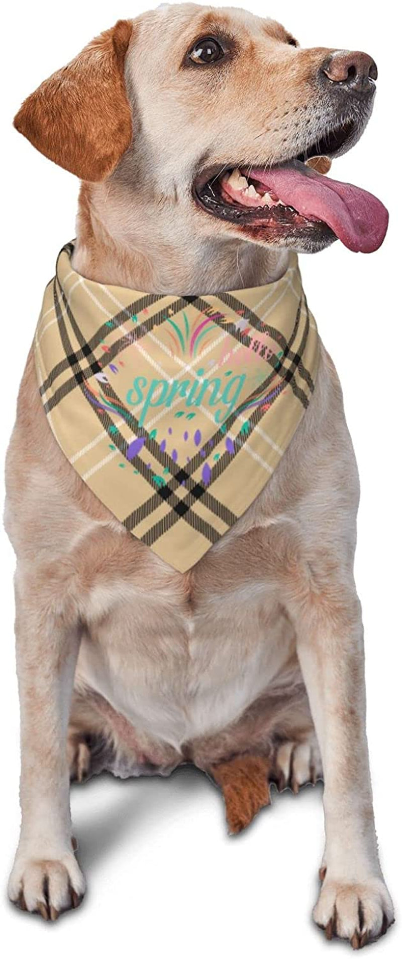 Hello Spring Creative Plant Art Pet Decorative Triangle Scarf Pet Neckerchief Suitable for Dogs, Cats, Pets Breathable, Anti-Fouling Suitable for Dressing up Pets Animals & Pet Supplies > Pet Supplies > Dog Supplies > Dog Apparel OLYGLO   