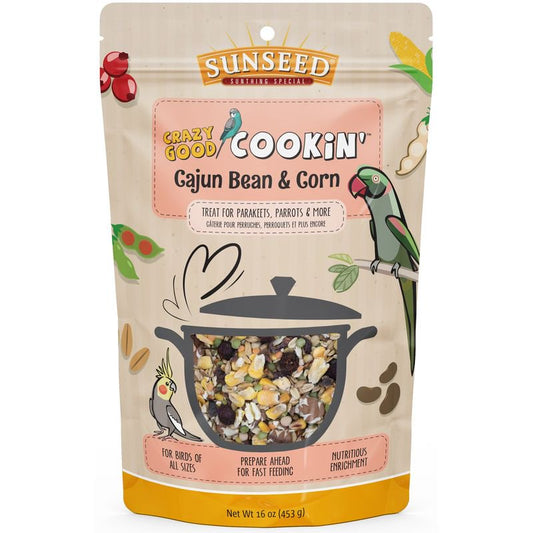 Sunseed® Crazy Good Cookin' Cajun Bean & Corn for Birds 16 Oz Animals & Pet Supplies > Pet Supplies > Bird Supplies > Bird Treats Sunseed®   