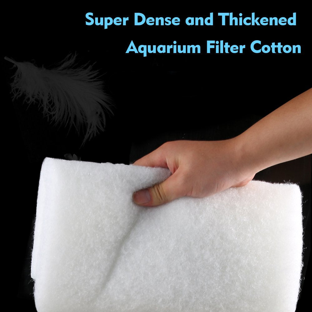 Dcenta Aquarium Filter Pad Filter Media Roll Biochemical Cotton Filter Foam Fish Tank Sponge for Most Filters Fish Tank Water Cleaning Supplies 12Cm*6M Animals & Pet Supplies > Pet Supplies > Fish Supplies > Aquarium Filters Dcenta   