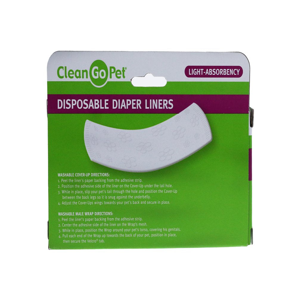 Clean Go Pet Disposible Lite Dog Diaper Liner, 22 Count Animals & Pet Supplies > Pet Supplies > Dog Supplies > Dog Diaper Pads & Liners PetEdge   