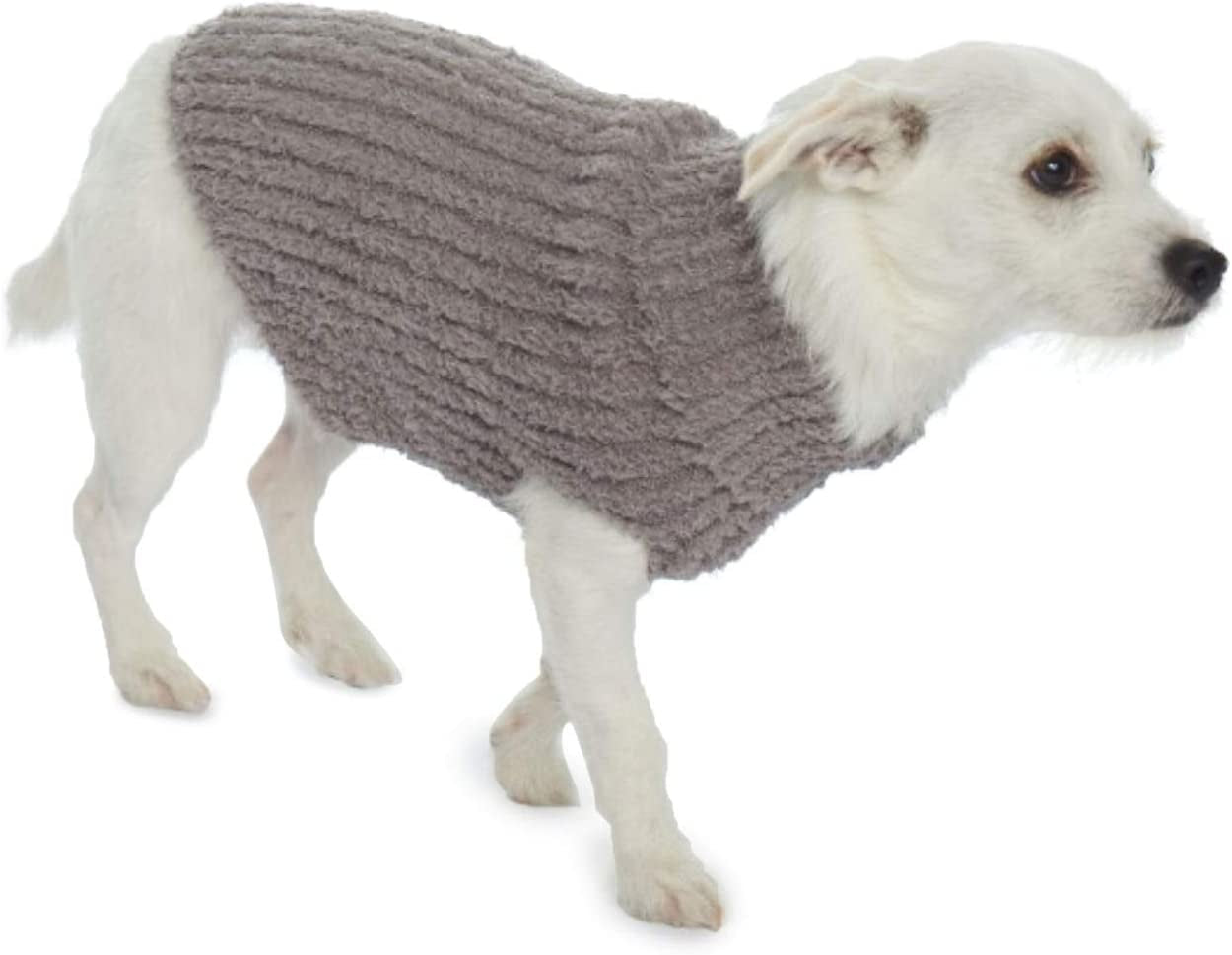 Barefoot Dreams Cozychic Ribbed Pet Sweater, Dog Clothes-Warm Gray,Large,Bdpcc0822 Animals & Pet Supplies > Pet Supplies > Dog Supplies > Dog Apparel Barefoot Dreams   