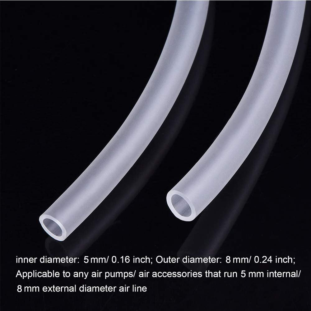 Clear PVC Tube, 10 Metre Air Hose Pipe Clear Flexible, Aquarium Pond Hose, Fuel Hose, Oil Hose, 5Mm ID X 8Mm OD Water/Air Hose Pipe Animals & Pet Supplies > Pet Supplies > Fish Supplies > Aquarium & Pond Tubing WELLXUNK   