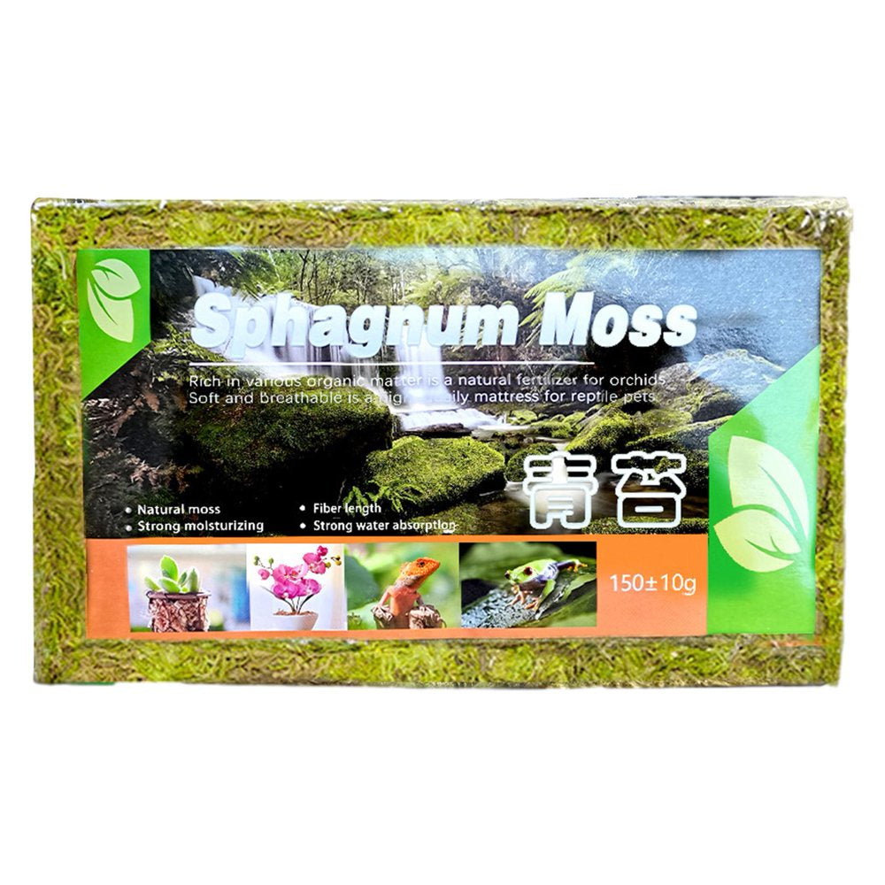 Sphagnum Moss for Plant 150G Natural Moss Potting Mix Nutrition Organic Fertilizer for Plant Growth, Moss Crafts, Floral Designs, Mini Landscapes, Reptiles
