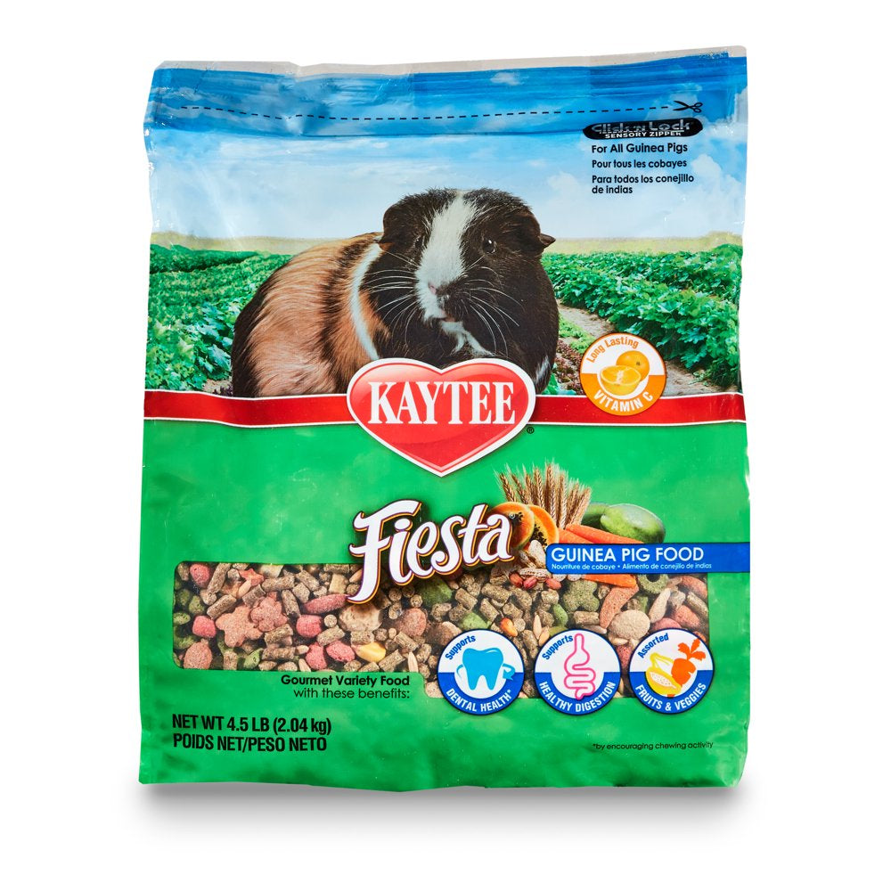 Kaytee Fiesta Guinea Pig Food, 4.5 Lb Animals & Pet Supplies > Pet Supplies > Small Animal Supplies > Small Animal Food Central Garden and Pet   