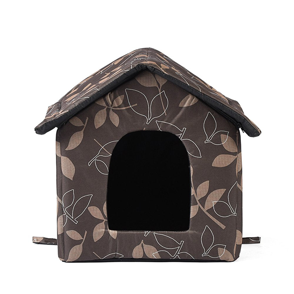 Leaveforme Pet House Exquisite Large Space Comfortable Portable Warm Cat Thickened Nest Dog House for Home Use Animals & Pet Supplies > Pet Supplies > Dog Supplies > Dog Houses leaveforme Brown  