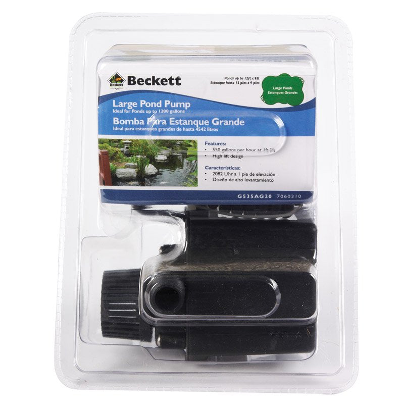 Beckett 115 Volt Pond Pump Animals & Pet Supplies > Pet Supplies > Fish Supplies > Aquarium & Pond Tubing BECKETT CORP   