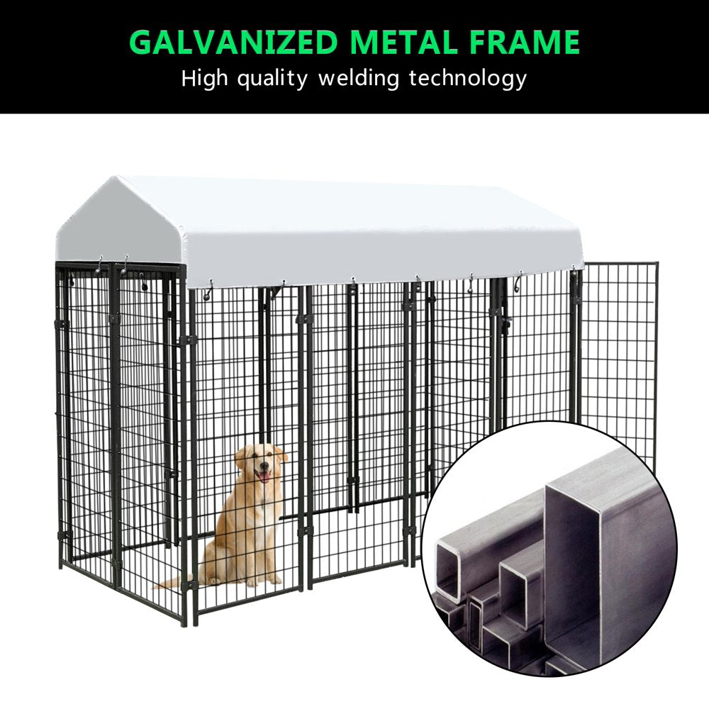 Coziwow Large Outdoor Dog Kennel Heavy Duty Dog Cage Pet Playpen with Waterproof Cover Animals & Pet Supplies > Pet Supplies > Dog Supplies > Dog Kennels & Runs Jaxpety   