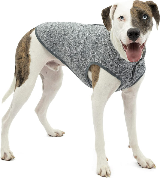 Kurgo K9 Core Dog Sweater | Year-Round Sweater for Dogs | Dog Fleece Vest | Knit Fleece Pet Jacket | Fleece Lining | Lightweight | Zipper Opening for Harness | Adjustable Neck | Black | Medium Animals & Pet Supplies > Pet Supplies > Dog Supplies > Dog Apparel Radio Systems Corporation Heather Black Medium 