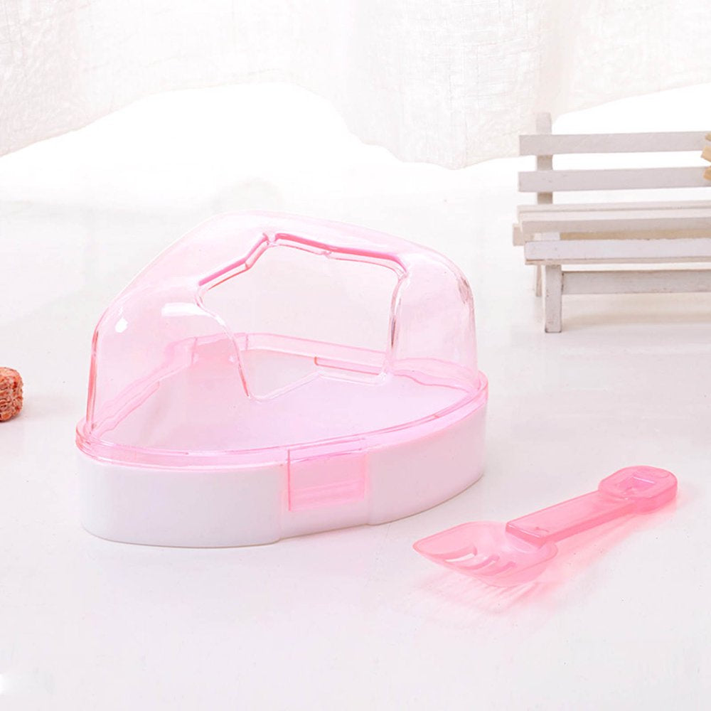 Small Animal Hamster Bathroom with Scoop, Ice Bathtub Accessories Cage Toys, Relax Habitat House, Sleep Pad Nest for Hamster, Food Bowl for Guinea Pigs/Squirrel/Chinchilla Animals & Pet Supplies > Pet Supplies > Small Animal Supplies > Small Animal Habitats & Cages GMMGLT   