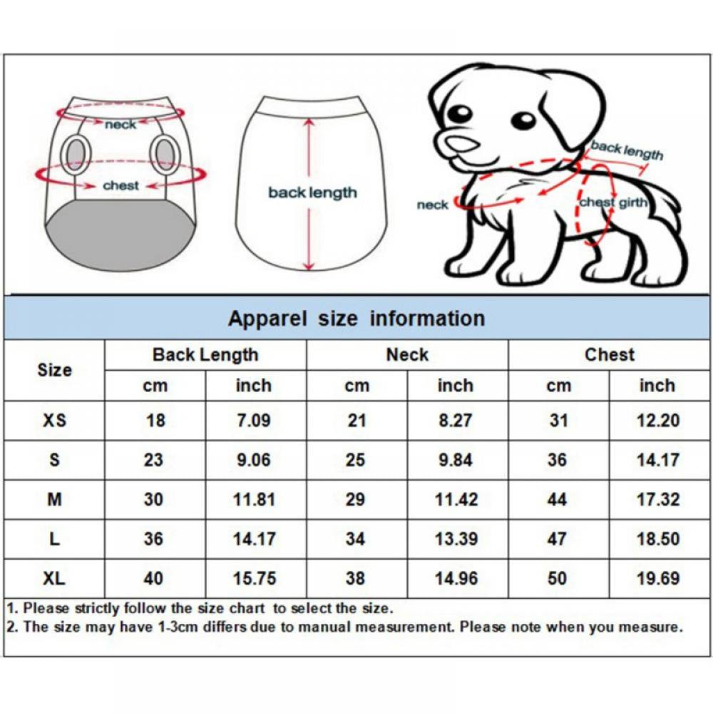 Dog Shirts Clothes, Dog T-Shirts Cat Apparel Puppy Vest Cotton Shirts Pet Breathable Soft Basic Clothes for Small Extra Small Medium Dogs Animals & Pet Supplies > Pet Supplies > Cat Supplies > Cat Apparel Savlot   