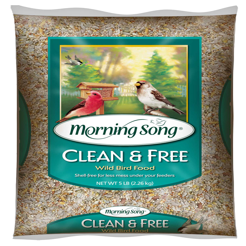 Morning Song Clean and Free Wild Bird Food, 5 Lbs. Animals & Pet Supplies > Pet Supplies > Bird Supplies > Bird Food Global Harvest Foods   