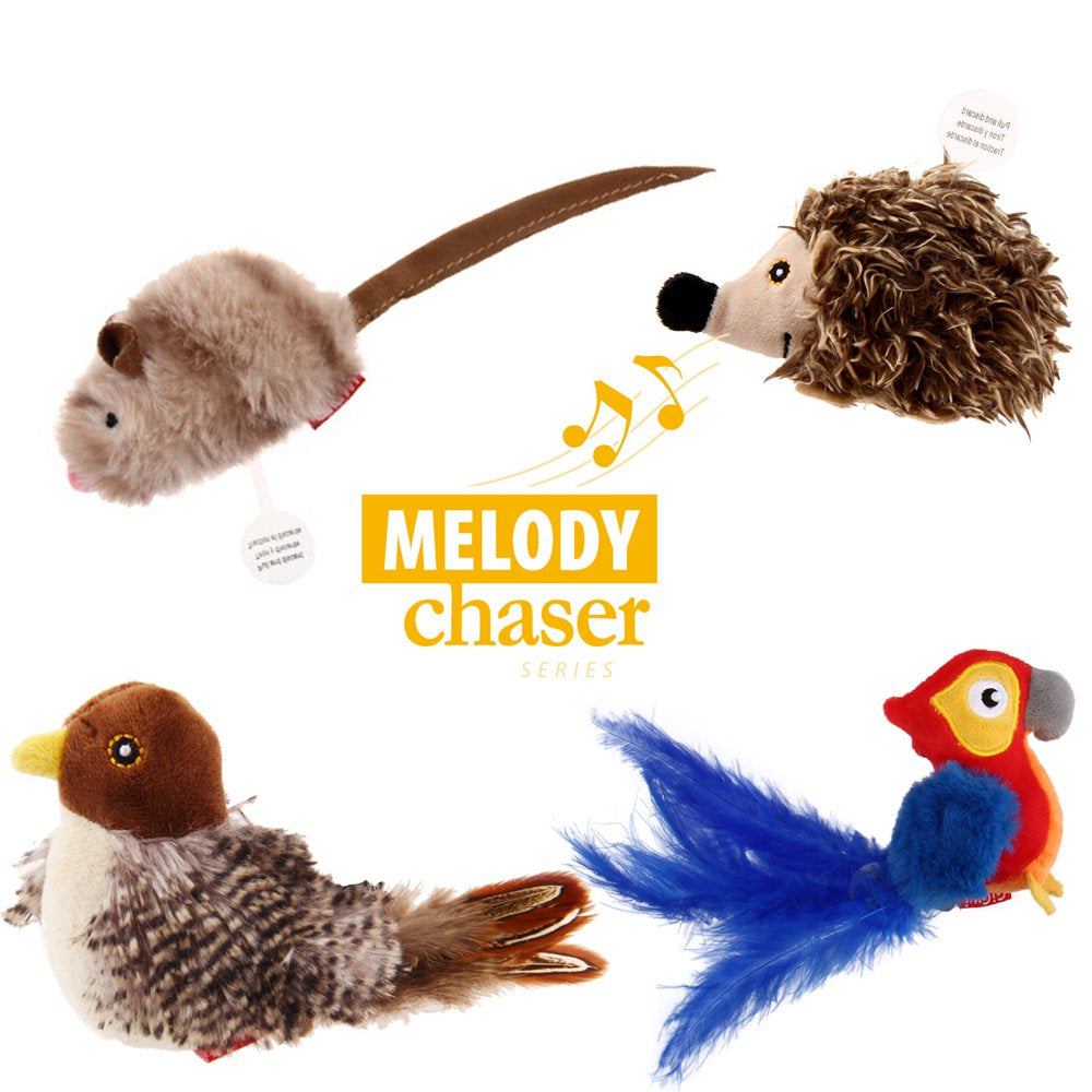 Vealind Gigwi Melody Chaser Pet Mouse Interactive Cat Toy Plush Toys for Dogs and Cats (Mouse) Animals & Pet Supplies > Pet Supplies > Cat Supplies > Cat Toys Vealind   