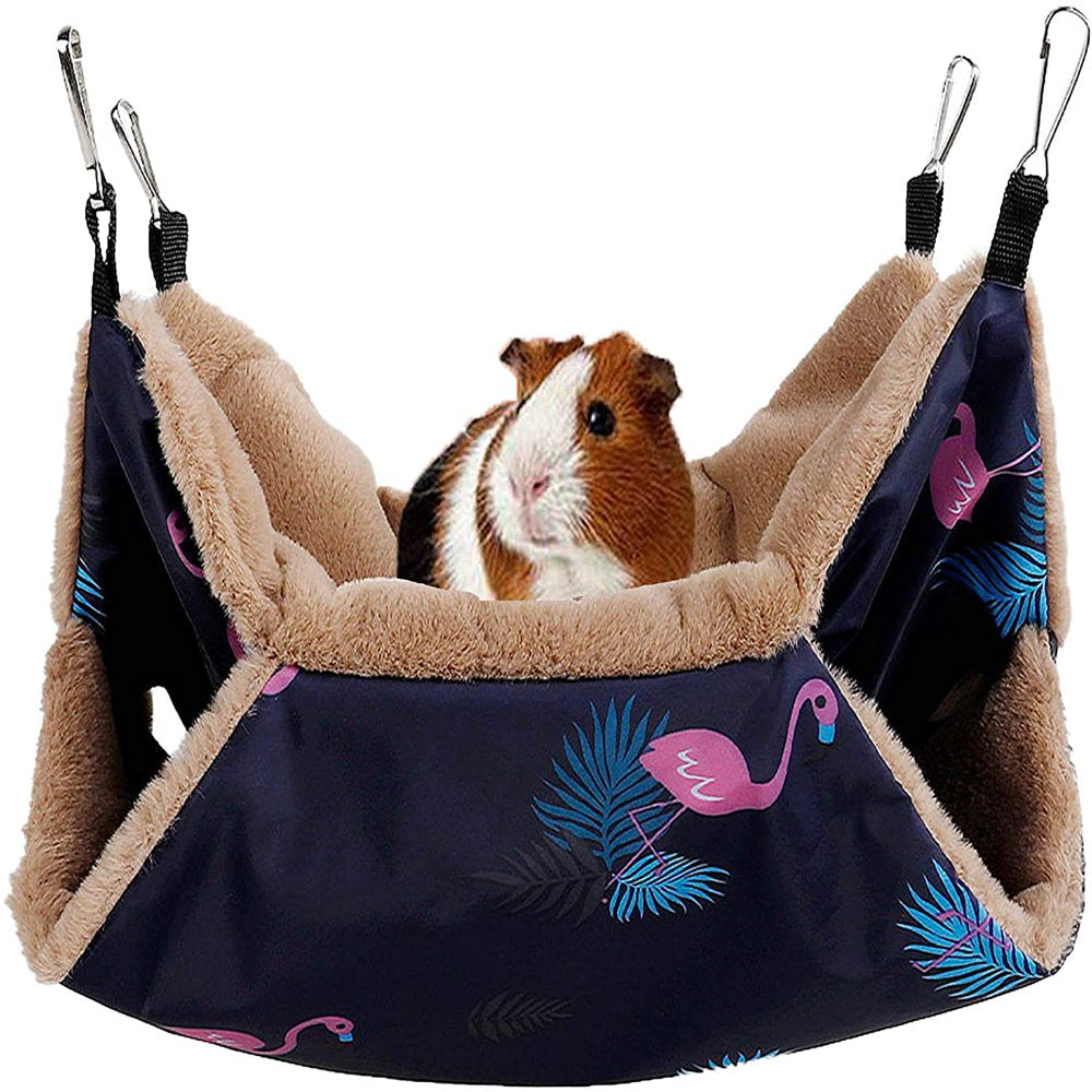 Barka Ave Small Pet Cage Hammock, Hanging Bed for Small Animals Pet Cage Hammock Accessories Bedding for Chinchilla Parrot Sugar Glider Ferrets Rat Hamster Rat Playing Sleeping Animals & Pet Supplies > Pet Supplies > Small Animal Supplies > Small Animal Bedding Barka Ave   