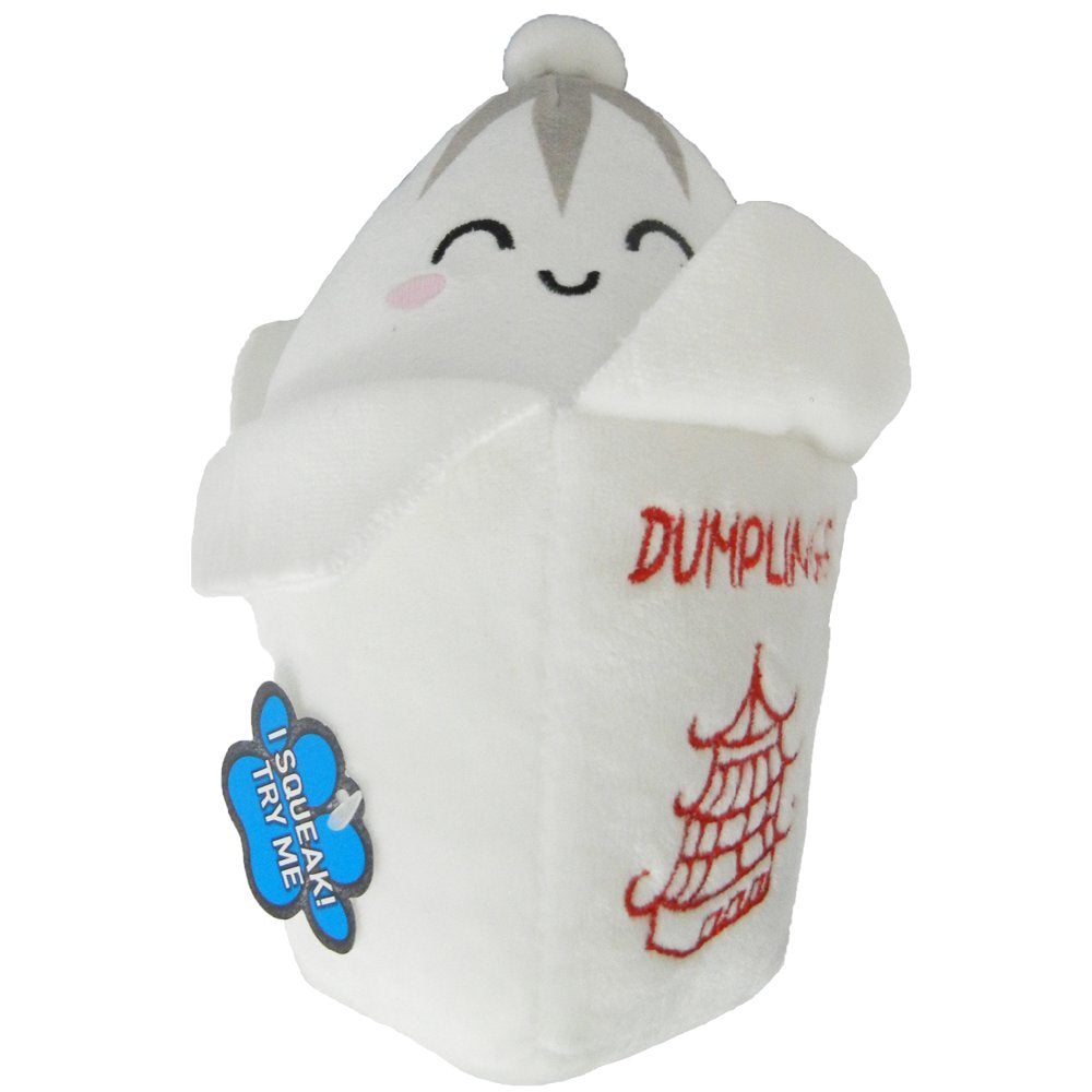 Posh Paws Plush Pet Toy - Dumpling Take Out Plush Dog Toy - White Animals & Pet Supplies > Pet Supplies > Dog Supplies > Dog Toys iWorld   