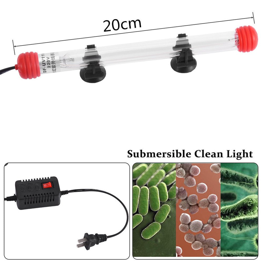 Aquarium Lights 7W Submersible Light Aquarium Clean Light for Aquarium Water Animals & Pet Supplies > Pet Supplies > Fish Supplies > Aquarium Lighting PODPLUG LC   