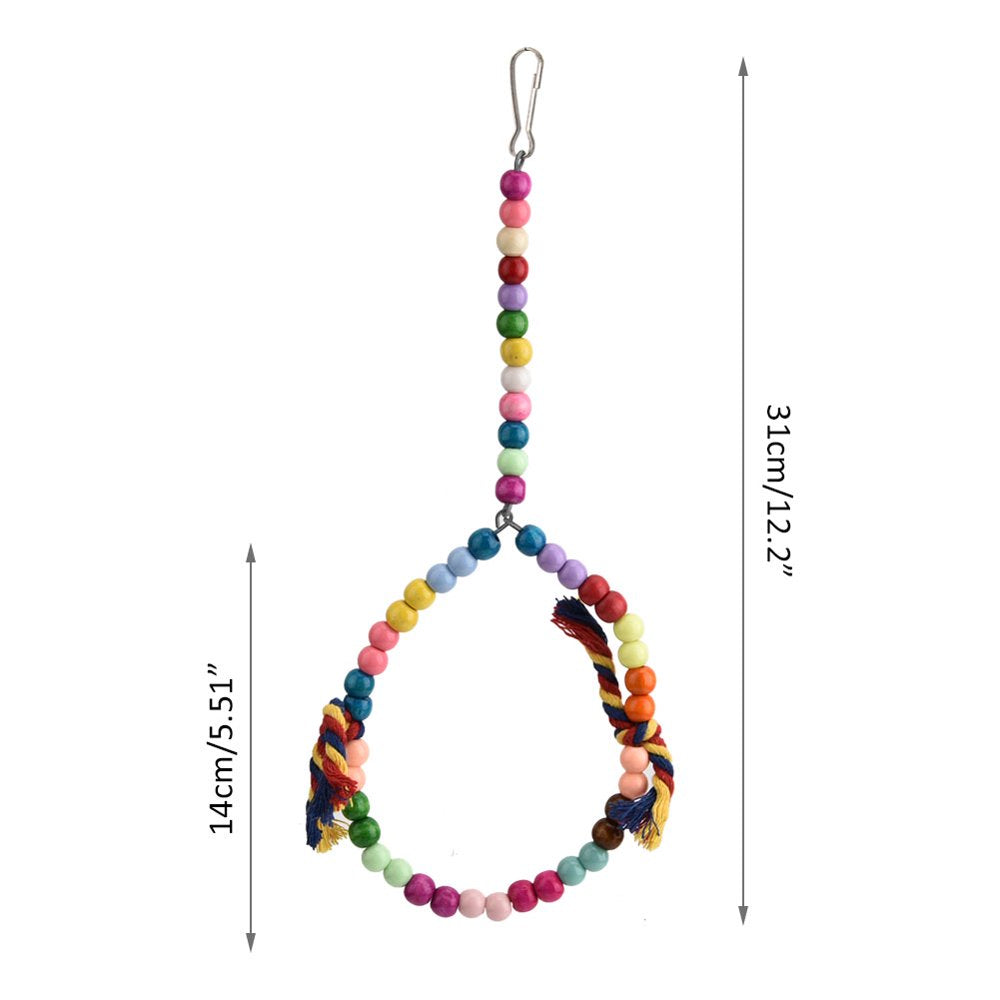 OTVIAP Inco Branco Bird Toys Swing Small Balls Hanging Bright Colors Beautiful Bird Toys Ladder for Birds Inco Toys Birds Perch Stress Relief Bird Toys Animals & Pet Supplies > Pet Supplies > Bird Supplies > Bird Ladders & Perches OTVIAP   