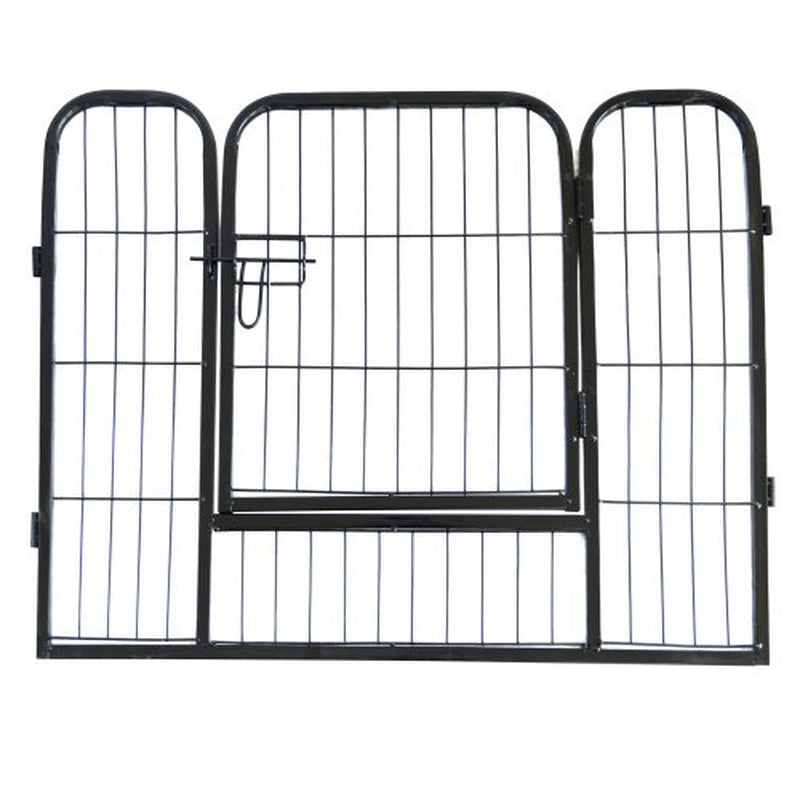 Large Indoor Metal Fence Puppy Dog Run Fence Iron Pet Dog Playpen Cheap, Black Animals & Pet Supplies > Pet Supplies > Dog Supplies > Dog Kennels & Runs Hassch   