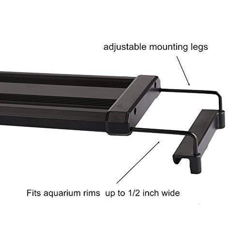 LED Aquarium Light, Fish Tank Light with Extendable Brackets, Light for Aquarium Fish Tank for Fresh and Salt Water Animals & Pet Supplies > Pet Supplies > Fish Supplies > Aquarium Lighting ImpecGear   