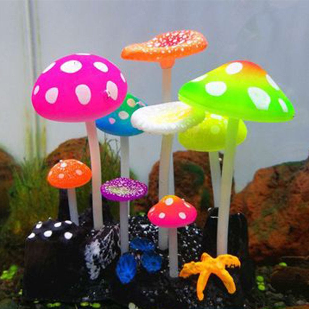 Glowing Effect Lotus Ornament Silicone Decor Aquarium Decoration for Fish Tank with Suction Cup Animals & Pet Supplies > Pet Supplies > Fish Supplies > Aquarium Decor Namotu   