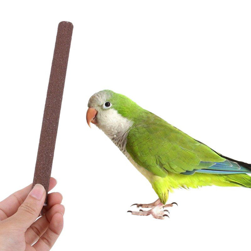 Pet Bird Parrot Bite Chew Toys Paw Grinding Stand Perches Cage Budgie Fun Toys