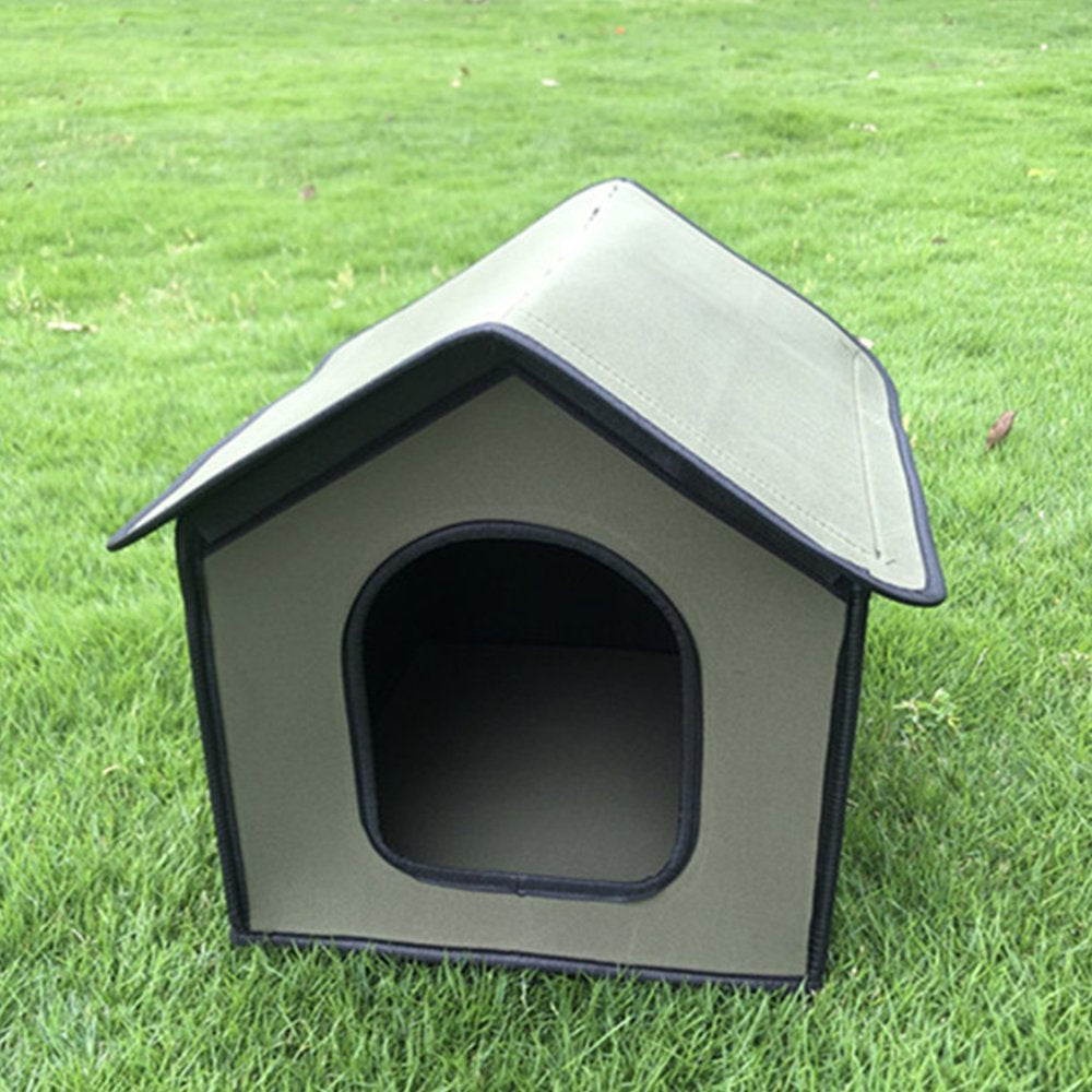 Leaveforme Pet House Waterproof Villa Cat Little Kennel Collapsible Dog Shelter for Outdoor Animals & Pet Supplies > Pet Supplies > Dog Supplies > Dog Houses leaveforme   