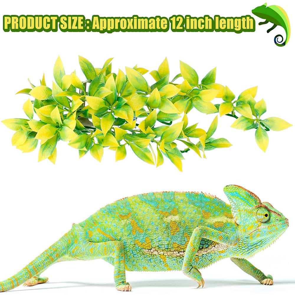 Kernelly Artificial Reptile Plants Lifelike Reptiles Terrarium Leaves Plastic Reptile Habitats Plant Amphibian Hanging Terrarium Plants Animals & Pet Supplies > Pet Supplies > Reptile & Amphibian Supplies > Reptile & Amphibian Habitats Kernelly   