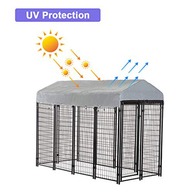 FDW Outdoor Heavy Duty Playpen Dog Kennel with Cover, X-Large, 96"L Animals & Pet Supplies > Pet Supplies > Dog Supplies > Dog Kennels & Runs FDW   