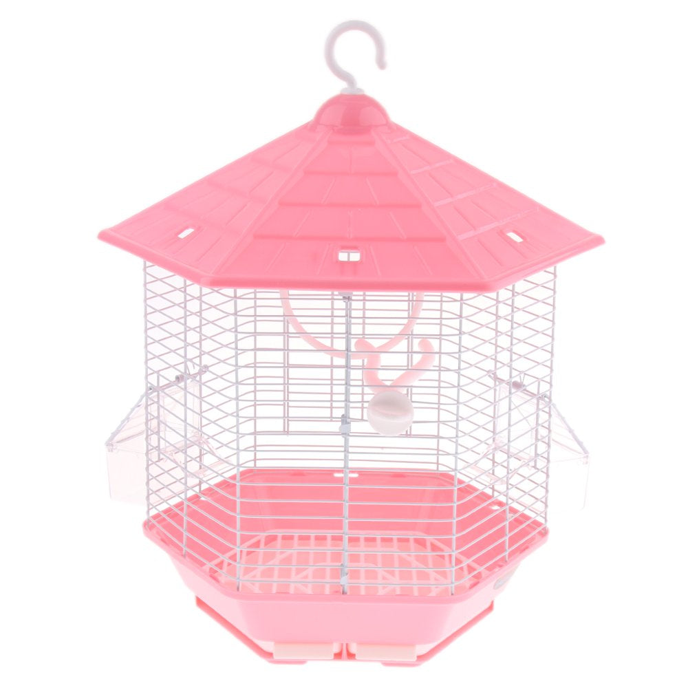 Pavilion-Shaped Pets Bird Cage with Stand K, for Small Animals Parrot Cockatiel Cockatoo Parakeet Finches Indoor and Outdoor Red Animals & Pet Supplies > Pet Supplies > Bird Supplies > Bird Cages & Stands Colcolo   