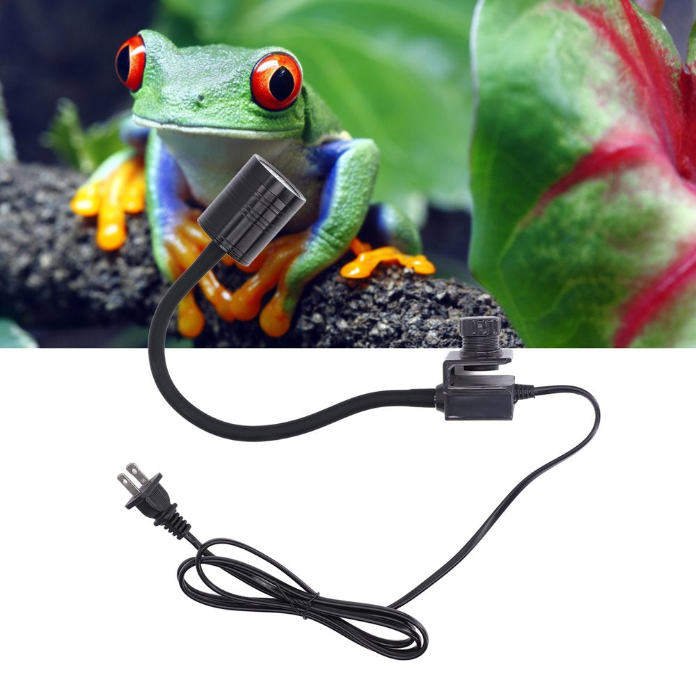 Reptile Basking Light, Professional Wide Range Heat Resistant Reptile Heat Lamp US Plug 110V 5W for Indoor for Amphibian Animals & Pet Supplies > Pet Supplies > Reptile & Amphibian Supplies > Reptile & Amphibian Food Cergrey   