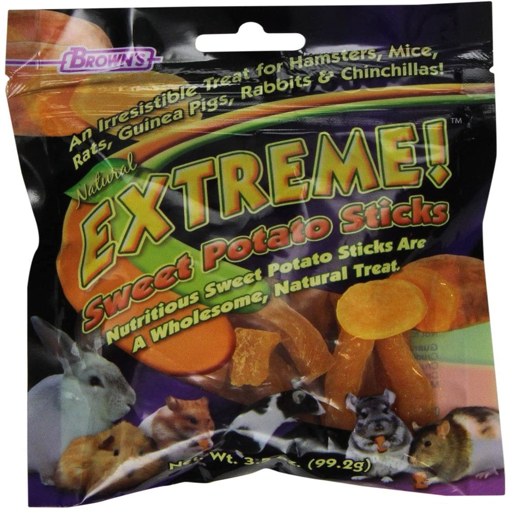 Brown'S Extreme! Sweet Potato Sticks Animals & Pet Supplies > Pet Supplies > Small Animal Supplies > Small Animal Food F.M.Brown's   